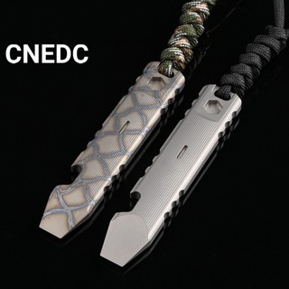 Cnedc ที่เปิดขวด EDC ไทเทเนียมอัลลอย อเนกประสงค์ แบบพกพา