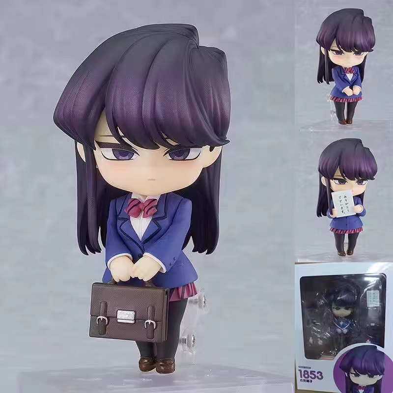 โมเดลฟิกเกอร์ Nendoroid 1853 Shoko Komi Can't Communicate Change Face Anime Articulado ของเล่นสําหรับเด็ก
