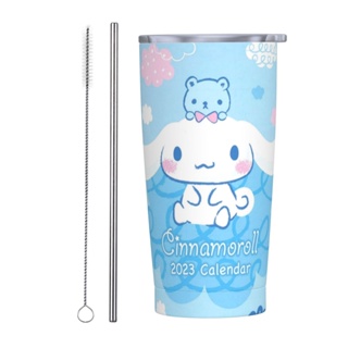 Cinnamoroll กระติกน้ําร้อนสเตนเลส 304 กันรั่ว มีฉนวนกันความร้อน สําหรับบ้าน ออฟฟิศ