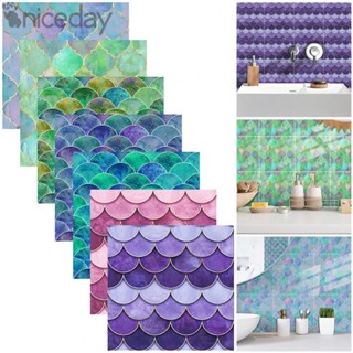 #NICEDAY-Wall Sticker Tile 15*15*6cm Bathroom Decal Decor Decorative Kitchen Mosaic