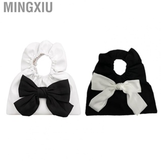 Mingxiu PU Trendy Soft Bowknot Lightweight Purse Cute for Daily Life