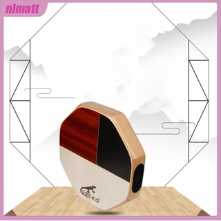 Ni Gecko Cajon เครื่องเคาะจังหวะกลอง แบบพกพา 3 สี สําหรับเดินทาง