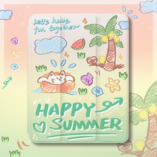 กราฟฟิตีการ์ตูน ลายการ์ตูน กันกระแทก สร้างสรรค์ เคสiPad เคสไอเเพด พร้อมถาดใส่ปากกา ฝาหลังใส Compatible For เคสไอเเพด Gen9 เคสไอเเพด Gen10 เคสไอเเพด Air5 เคสไอเเพด Air4 เคสไอเเพด Mini 6 iPad 2022 iPad Air5 iPad 2021 Gen9 iPad 2020 Gen8 iPadPro