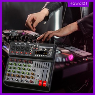 [Hawal] เครื่องมิกเซอร์เสียง 6 ช่อง สําหรับบันทึกเสียง DJ Stage Music