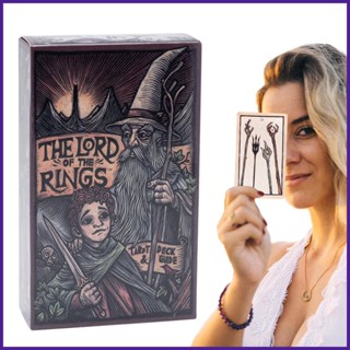 ใหม่ ไพ่ทาโรต์ The Lord Of The Rings Mysterious Divination สําหรับครอบครัว ปาร์ตี้