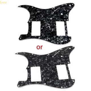 Love ปิ๊กการ์ดกีตาร์ 3 ชั้น สีดํา สําหรับ Fender Strat 2 HH Humbucker