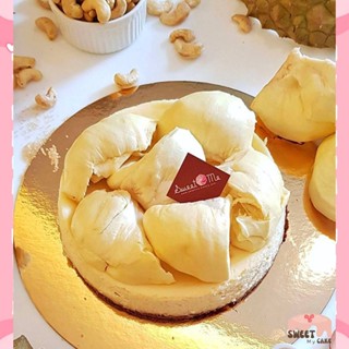 🎂 DURIAN BOMB CHEESECAKEชีสเค้ก เนื้อทุเรียนกลมกล่อม ฐานทำจากเม็ดมะม่วงหิมพานต์  ส่งด่วนในวันด้วยLalamove เค้กวันเกิด