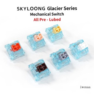 Iwo สวิตช์ Glacier 5pin SMD RGB MX สําหรับคีย์บอร์ด Mechanical