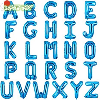 Nkodok (T-Z) ลูกโป่งฟอยล์ ลายตัวอักษร สีฟ้า 16 นิ้ว สําหรับตกแต่งปาร์ตี้วันเกิด งานแต่งงาน
