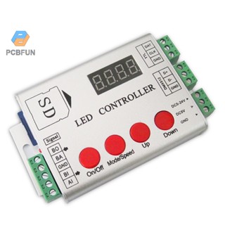 Pcbfun Dc5-12v Led พอร์ตควบคุมไฟสูงสุด 2048 Points จอแสดงผลควบคุมแสง