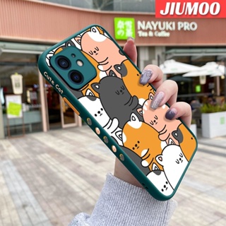 เคสโทรศัพท์มือถือ ซิลิโคนแข็ง บาง กันกระแทก ลายการ์ตูนแมวน่ารัก สําหรับ iPhone 12 12 Pro 12 Mini 12 Pro Max