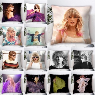 T-swizzle ปลอกหมอน ผ้ากํามะหยี่ขนนิ่ม และโพลีเอสเตอร์ ลาย Taylor Swift สําหรับตกแต่งบ้าน ห้องนอน โซฟา