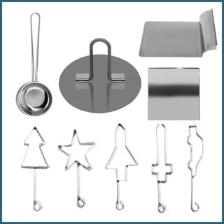 ชุดอุปกรณ์ตัดคุกกี้ บิสกิต ทนทาน 9 ชิ้น