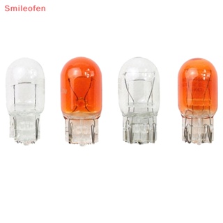 [Smileofen] ใหม่ หลอดไฟสัญญาณ T20 W21 5W สีส้ม 10 ชิ้น