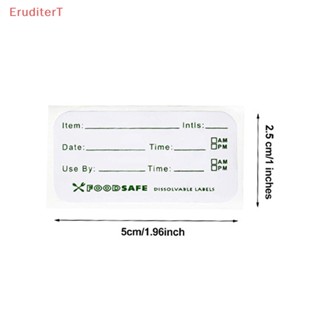 [EruditerT] สติกเกอร์ฉลากวันที่ เขียนมือ ขนาด 2.5 ซม.*5 ซม. สําหรับห้องครัว 300 ชิ้น ต่อม้วน