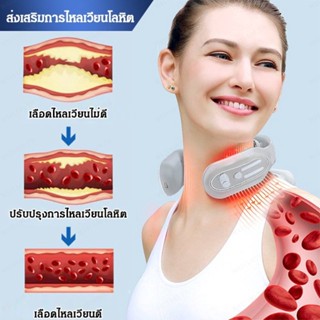 เครื่องนวดคอไฟฟ้า แบบเต็มตัว พร้อมความร้อน และชีพจร สําหรับใช้ในบ้าน