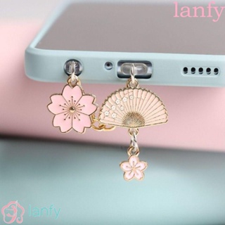 LANFY ฝาครอบพอร์ตชาร์จ Type-C ป้องกันฝุ่น สําหรับพัดลมซากุระ