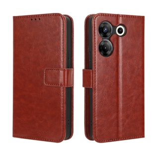 เคสโทรศัพท์หนัง PU ฝาพับ พร้อมช่องใส่บัตร สําหรับ Tecno Camon 20 Pro 20Pro 5G