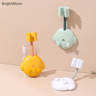 Brightmoon Universal 360° ที่วางหัวฝักบัวอาบน้ํา แบบติดผนัง มีกาวในตัว ปรับได้ พร้อมตะขอ 2 ชิ้น