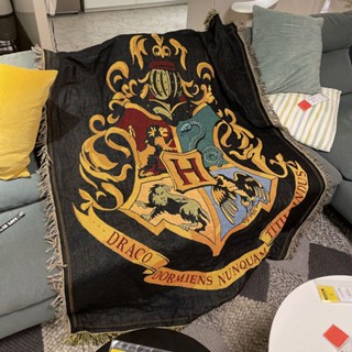 ★พรมปูพื้นโซฟา ผ้าขนหนู ลาย Harry Potter Hogwarts สไตล์นอร์ดิก เรโทร สําหรับตกแต่งบ้าน