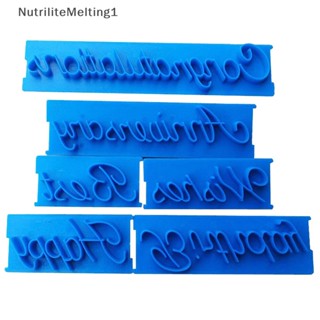 [NutriliteMelting1] แม่พิมพ์ตัด ลายตัวอักษร ตัวเลข สําหรับทําคุ้กกี้ เค้ก ฟองดองท์ เบเกอรี่ [TH]