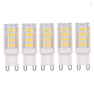 Tomshine หลอดไฟฮาโลเจน AC220-240V 5W LED 45W 400LM G9 สีขาวอบอุ่น แบบเปลี่ยน สําหรับห้องนอน ห้องนั่งเล่น 5 แพ็ค
