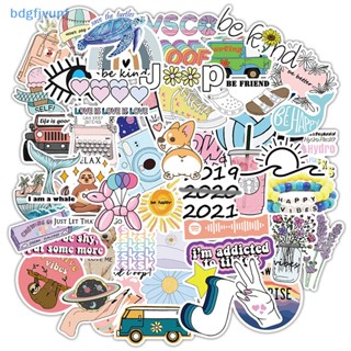 Bdgf สติกเกอร์ ลายการ์ตูนน่ารัก กันน้ํา สําหรับติดตกแต่ง 50 ชิ้น 2021