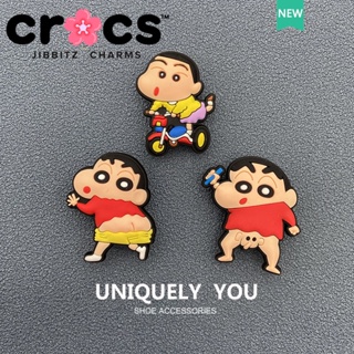 Jibbitz crocs charms หัวเข็มขัดรองเท้า ลายการ์ตูนชินจัง สําหรับตกแต่งรองเท้า