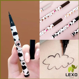 LEXO ปากกาอายไลเนอร์  กันน้ํา ติดทนนาน ไม่เลอะ ปลายขนแปรงนุ่ม สีดํา สีน้ําตาล Lasting Eyeliner