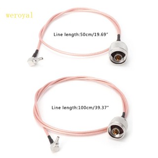 Weroyal N Male To CRC9 อะแดปเตอร์เชื่อมต่อสายเคเบิ้ล RF Coaxial RG316