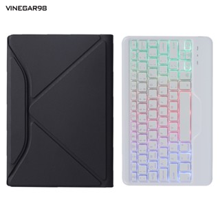Vine คีย์บอร์ดแท็บเล็ต หนังเทียม บลูทูธ 3.0 Type-C ถอดออกได้ สําหรับ Samsung Tab S6 Lite 10.4 นิ้ว P610 P615 2020
