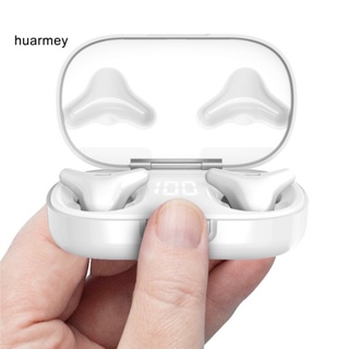 Huarmey ชุดหูฟังบลูทูธไร้สาย ลดเสียงรบกวน หน้าจอดิจิทัล สําหรับเล่นเกม ขับขี่