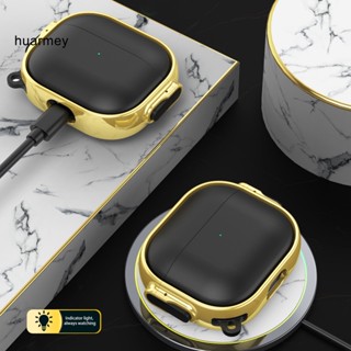 Huarmey เคสหูฟังไร้สาย กันกระแทก กันสิ่งสกปรก พร้อมบักเกิลแขวน หรูหรา สําหรับ AirPods Pro2 1 ชุด