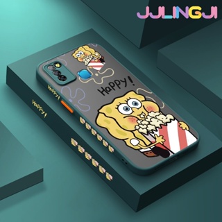 เคสซิลิโคนนิ่ม แบบใส ขอบสี่เหลี่ยม ลายการ์ตูนสพันจ์บ็อบ กันกระแทก สําหรับ Infinix Smart 5 Hot 10 Lite X657 X657C