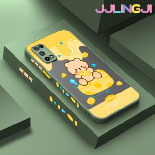 เคสโทรศัพท์มือถือ ซิลิโคนนุ่ม ใส กันกระแทก ลายการ์ตูนหมีชีส สําหรับ Realme 7 5G V5 5G 7 Pro 7i C17