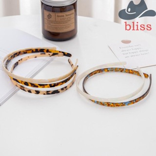 BLISS ที่คาดผม กรดอะซิติก พิมพ์ลายเสือดาว แบบบาง แฟชั่นสําหรับผู้หญิง