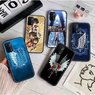 เคสโทรศัพท์มือถือแบบนิ่ม ลายอะนิเมะผ่าพิภพไททัน สําหรับ Realme 2 A5 3 Pro 5 5i 5s Q 6 6i 7 7i