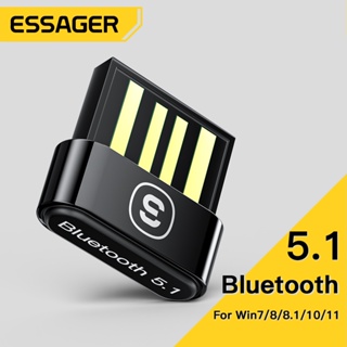 Essager อะแดปเตอร์รับสัญญาณเสียงลําโพงบลูทูธ 5.1 USB สําหรับ PC แล็ปท็อป ลําโพงไร้สาย