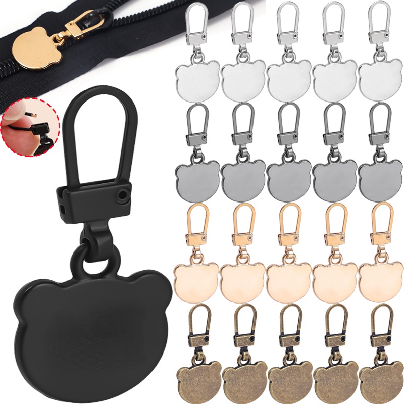 ชุดเครื่องมือดึงซิป ถอดหัวหมีได้ ทนทาน แบบเปลี่ยน สําหรับซ่อมแซมเสื้อผ้า กระเป๋าถือ DIY