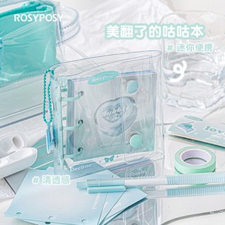 [LC] Rosyposy สมุดโน้ตบุ๊ก หนัง PU ทรงสี่เหลี่ยม ใบไม้ น่ารัก DIY