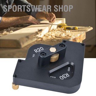 Sportswear Shop  อลูมิเนียมทองเหลืองเลเซอร์แกะสลัก R15-20-25-30 Router Table Corner Plate เครื่องมืองานไม้