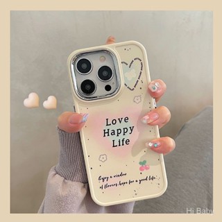 เคสโทรศัพท์มือถือ ซิลิโคนนุ่ม ชุบไฟฟ้า ลายหัวใจ สําหรับ Iphone 14Promax 14Pro 14Plus 14 13Promax 13Pro 13 12Promax 12Pro 12 11Promax 11Pro 11 XSMAX XR 7Plus