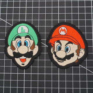 【Customized 】แพทช์เวลโคร ลายการ์ตูน Super Mario 3D สําหรับตกแต่งเสื้อแจ็กเก็ตยีน กระเป๋าเป้สะพายหลัง