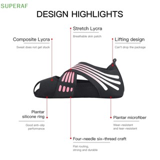 Superaf รองเท้าบัลเล่ต์ รองเท้าโยคะ กันลื่น สําหรับเต้นรํา พิลาทิส