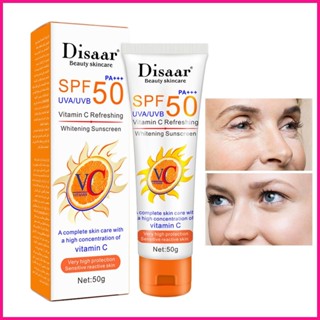 ครีมกันแดดวิตามินซี -SPF 50 พร้อมวิตามินซี สําหรับผิวส่วนใหญ่