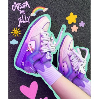 Cat and Sofa C- TUBE/Original Design Decision Purple Board Shoes Casual Couple Sports All-Matching Skateboard Shoes