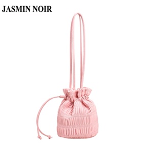 Jasmin NOIR กระเป๋าสะพายไหล่ กระเป๋าถือ หนัง PU ขนาดเล็ก สไตล์เกาหลี สําหรับสตรี