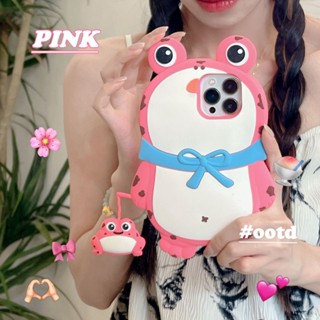 เคสโทรศัพท์มือถือ ซิลิโคน กันกระแทก ลายกบ สําหรับ Iphone 14 11 12ProMax 13pro