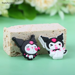 [hushcorgi] หัวเข็มขัด PVC ลายการ์ตูนอนิเมะ Kuromi สําหรับตกแต่งรองเท้าเด็กผู้หญิง 5 ชิ้น