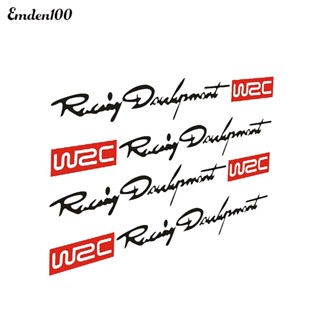 Emden สติกเกอร์แฟชั่น พัฒนาการแข่งรถ WRC มือจับประตูรถ สติกเกอร์ตกแต่ง 4 ชิ้น